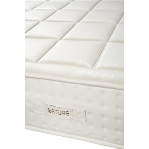Matelas Nature Luxury 470 Docks par m² avec noyau à ressorts ensachés multi-air et couches 100 % naturelles en viscose, coton et laine - Product Image 2