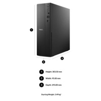 Venta al por Mayor de Nuevas PC de Escritorio Dell ECS1250 SFF AI, Intel Core Ultra 7 265, 8GB/16GB RAM DDR5, 256GB/512GB SSD, Computadora para Oficina y Negocios