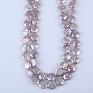 Perlas de Agua Dulce Naturales de Color Morado de 13-14 mm, Venta al por Mayor de Fábrica de Zhuji, Hechas a Mano, para Hacer Collares, Oferta Especial - Product Image 3