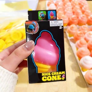 Portable Torch Ice Cream Cone Stress Toy Built-in Music Squeeze Kneading Vent <b>Fidget</b> Toy Unisex for Babies 0-24 Months - Product Image 5