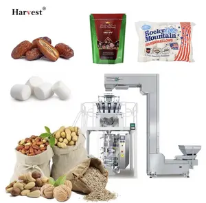 Automatic Multihead Weigher Plastic Bags Filling and Sealing Packaging Machine Grain Jujube Dates Cotton Candy Packing Machine