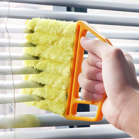 Brosse de nettoyage manuelle en plastique écologique à 7 lames pour le nettoyage des fenêtres et des stores domestiques
