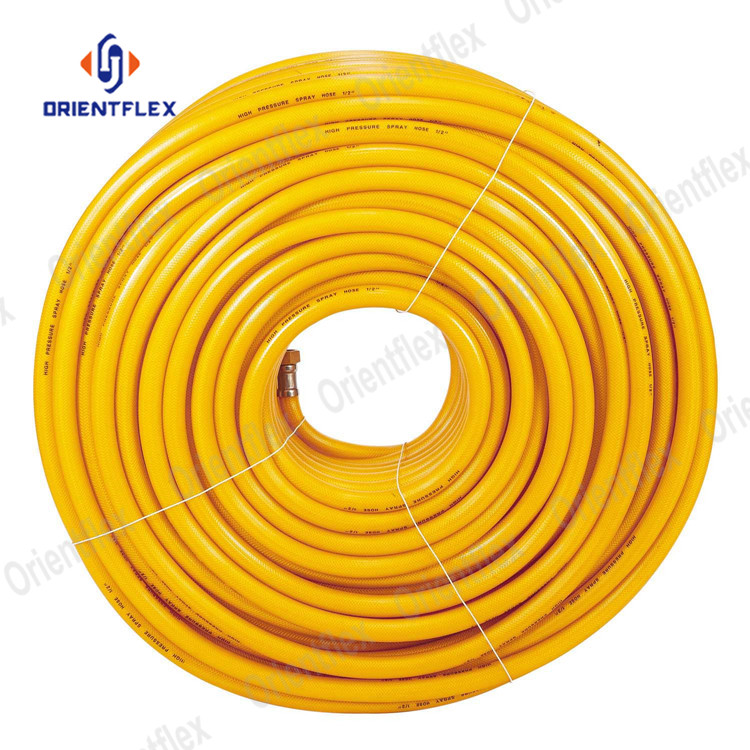 korea high pressure agricultural power 5 layers 6.5mm 8.5mm 10mm chemicals flexible pvc spray hose pipe sprayer hose