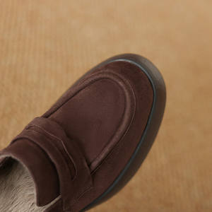 <span class=keywords><strong>Mocassini</strong></span> Vintage con Plateau in <span class=keywords><strong>Camoscio</strong></span> per Bambini Cialisa 2025, Scarpe Autunno Inverno di Alta Qualità, Punta Tonda, Slip-On, Tacchi Alti Chunky, Décolleté da <span class=keywords><strong>Donna</strong></span> - Product Image 6