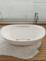 OEM ODM Bak Mandi Akrilik Ramah Lingkungan Model Berdiri Sendiri dengan Keran Termasuk Garansi 1 Tahun Perlengkapan Sanitasi Kamar Mandi Modern
