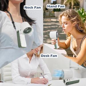 Ventilador de Mano con Paquete de Hielo 2025, Portátil para Oficina y Exteriores, USB, Pantalla Digital, Refrigeración, Alta Velocidad, Turbo, Pequeño - Product Image 2