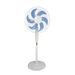 factory supplier 3 speeds 6 plastic blades round base home household office living room 16 inch standing fan