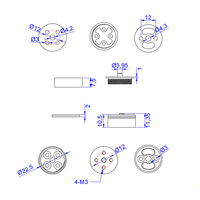 Adaptateur de montage d'hélice à serrage automatique RJX Super Light 12 mm à dégagement rapide pour quadricoptère RC, multirotor, drone, UAV