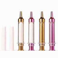 Flacon seringue sans air personnalisé avec sérigraphie pour sérum cosmétique, crème contour des yeux, lotion – 10 ml, 15 ml – Couleurs au choix comme matériau
