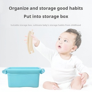 ของเล่นเพื่อการศึกษาแบบอินเทอร์แอคทีฟสำหรับเด็กทรงหอนาฬิกาไม้8รูป36ชิ้น - Product Image 2