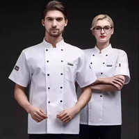Chef uniforme à manches courtes été respirant maille chef vêtements de travail à manches longues hommes cuisine restauration vêtements de travail vêtements