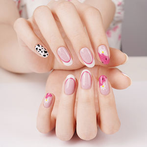 Pegatinas de Esmalte de Uñas 100% Reales con Logotipo Personalizado al por Mayor, Autoadhesivas para Decoración de Uñas, Pegatinas Francesas para Uñas - Product Image 3