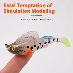 7G10G14Gt Plomb Poisson Fond Anti-Suspension PVC Appât Souple Carpe Brochet Mer Flotteur D'eau Douce Rivières Saut Queue De Poisson Leurre Stream - Product Image 2