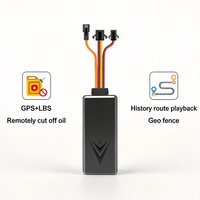 CA004 Traceur GPS 4G pour véhicule avec surveillance vocale, mode veille, coupure d'huile à distance, bouton SOS, étanche, kit GPS automobile mondial