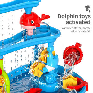 Jouet de table à <span class=keywords><strong>eau</strong></span> à 3 couches-Centre de <span class=keywords><strong>jeu</strong></span> <span class=keywords><strong>d</strong></span>'<span class=keywords><strong>eau</strong></span> de sable à plusieurs niveaux pour les enfants Summer Beach Backyard Sensory Fun Experience Activity Toy - Product Image 4