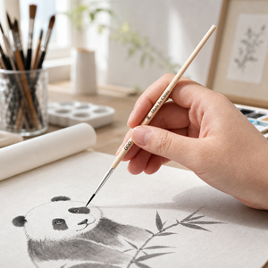 <span class=keywords><strong>Pinceau</strong></span> professionnel en nylon pour détails, idéal pour la <span class=keywords><strong>peinture</strong></span> par numéros, les poupées en vinyle, la céramique, le gypse, les fournitures d'art DIY et le dessin. - Product Image 3