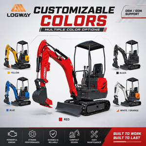รถขุด EU LOGWAY จัดส่งฟรี 1.2 ตัน บำรุงรักษาง่าย มอเตอร์สองสปีดแบบซ่อน สำหรับโครงการสวนผลไม้ขนาดเล็ก - Product Image 3