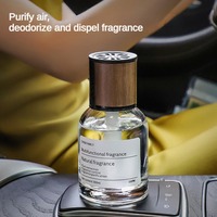 Diffuseur de parfum d'ambiance pour voiture en verre 160 ml, design tendance, couleur personnalisable