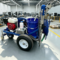 Machine à peinture manuelle pour marquage routier avec batterie 12V pour utilisation autonome sur le terrain