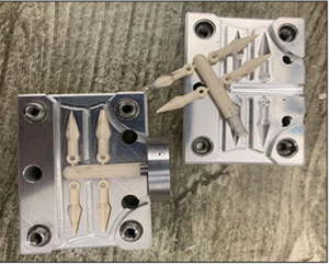 Máy tính để bàn nhỏ bán tự động Máy ép phun tối đa khuôn mẫu Kích thước 20*15*6cm cho 10g nhựa - Product Image 2