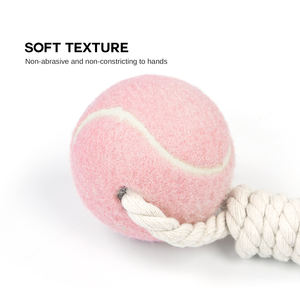 Nouveauté Jouet pour <span class=keywords><strong>chien</strong></span> personnalisé luxueux et fonctionnel en tissu de caoutchouc vibrant interactif Corde tissée blanche pour <span class=keywords><strong>chien</strong></span> - Product Image 2