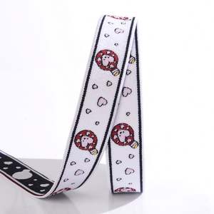 Sangle en polyester/nylon élastique résistante à la chaleur avec logo en relief Jacquard 38mm/50mm - Product Image 4