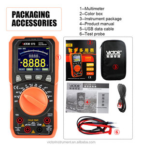 Victor 970 kỹ thuật số vạn năng 6000 đếm 2000mAh pin lithium có thể sạc lại Type-C giao diện TFT Màn hình màu Anto phạm vi 970 - Product Image 5