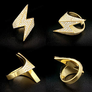 Anillos de Plata S925 con Incrustaciones de Moissanita VVS, Estilo Hip-Hop Europeo Americano, Tendencia 2025, Forever Star para Aniversario Certificado - Product Image 2