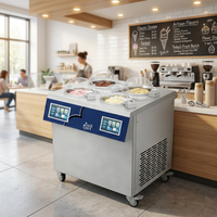 Máquina de Gelato Vertical de 150L/H con Función de Conservación Nocturna, Congelador Comercial por Lotes, Máquina Italiana para Hacer Helado Duro