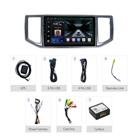 Lecteur DVD de voiture Meihua TS7 10 pouces Android 12 4Core Carplay Auto écran universel pour VW Crafter 2017-2021 MP3 stéréo TV