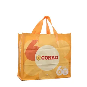 Wholesale customized design eco friendly reusable polypropylene folding pp woven bags