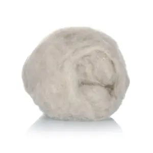 Combed Natural Good White Soft Sheep lamb wool 18-19.5 micron 40-50 mm for Yarn and fabric