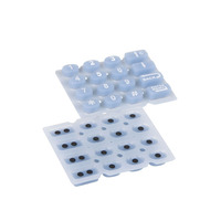 Clavier à membrane en silicone durable, boutons tactiles en caoutchouc pour systèmes de contrôle industriel et de télécommunications