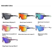 2025 unisexe à la mode cyclisme lunettes de soleil bleu argent lentilles sport lunettes course pêche équitation hommes femmes enfants rouge lentille couleur