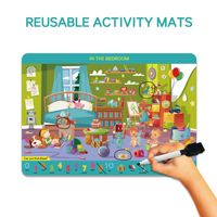 Juego de Buscar y Encontrar, Kit de Pintura Interactiva, Libros de Dibujo con Bolígrafos Reutilizables, Juguetes Educativos