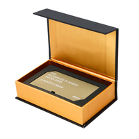 Boîte cadeau personnalisée de luxe en carton pour carte NFC Visa, carte de membre VIP, carte de crédit, emballage pour carte de crédit