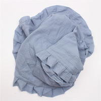 Serviette de bain en Tulle froissé à 4 couches pour bébé, lavable et privé