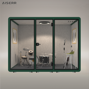 Cabina de reunión insonorizada grande, cabina de trabajo minimalista, cabina insonorizada, cabina de oficina silenciosa a prueba de sonido con asiento, habitación de teléfono - Product Image 3