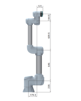 Robot collaboratif 20 kg 1400 mm, Cobot de haute précision 0,05 mm, Bras robotique certifié avec moteur PLC, Intégration vision 2D/3D, OEM