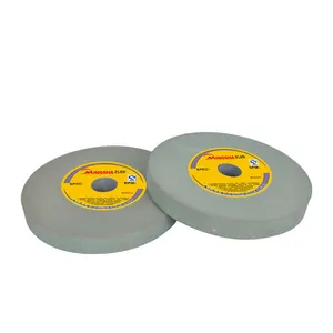 Mingsha Bánh Mài Trái Phiếu Bằng Silicon Màu Xanh Lá Mài Mòn GC T1A Tùy Chỉnh Cho Bánh Xe Đánh Bóng Đánh Bóng Bằng Kim Loại 40 Mét/giây