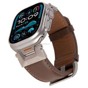 Cinturino in Pelle Premium per <span class=keywords><strong>Apple</strong></span> <span class=keywords><strong>Watch</strong></span> Serie 11 10 9 8 7 <span class=keywords><strong>6</strong></span> 5 4 3 2 1, SE 3 2 1, Ultra 3 2 1 - Product Image 5