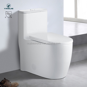 Floor Mounted USA Standard CUPC Bathroom Ceramic Siphonic Water Closet Ceramic Easy Clean One Piece <strong>Toilet</strong> Commode - Product Image 1