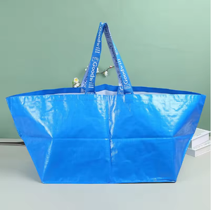 Sac fourre-tout tissé en polypropylène réutilisable à prix abordable personnalisé sacs de rangement en tissu pour voyager ou déménager - Product Image 2