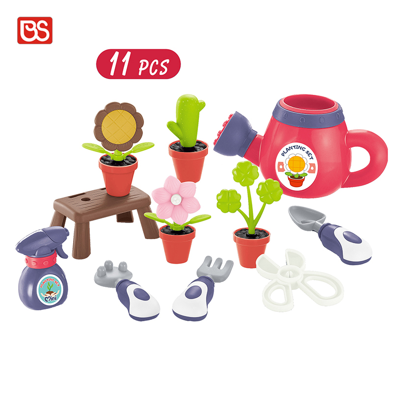 BS ручная коробка, врачебный инструмент, модная игра Pretenf, цветочные горшки, подарочный набор, развивающая игрушка для детей дошкольного возраста