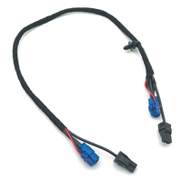 Kabel kamera belakang LVDS Otomotif wanita, 4 + 2 PIN kode HSD C perempuan Ke perempuan dengan catu daya