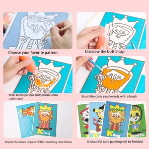 <span class=keywords><strong>ภาพ</strong></span>วาดทราย DIY สีสันสดใสสร้างสรรค์เด็กภาพศิลปะทรายของเล่นงานฝีมือแฮนด์เมด - Product Image 6