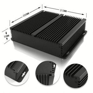 Metal Desktop Mini Media Player Set Top Box Case Customized CNC Machining Anodized Aluminum ABS IP54 Electronics Controller - Product Image 3