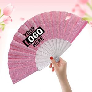 Ventilateur pliable compact personnalisé avec logo pour événements, cadeaux de fête, cadeaux de mariage et spectacles. - Product Image 1