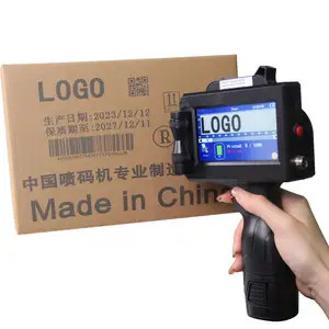 25.4mm Handheld QR code printing Inkjet Batch Code Printers Print Machine For Code Marking On Wood Metal Plastic Carton