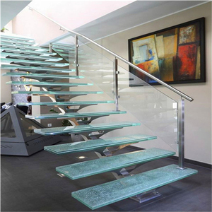 Ultime Novità: Scale <span class=keywords><strong>in</strong></span> <span class=keywords><strong>Vetro</strong></span> Moderne Antiruggine con Chiglia Centrale, Design Lineare, Facile Installazione per Balconi di Ville - Disponibile all'Ingrosso - Product Image 3